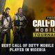 Best Call of Duty mobile player in Nigeria